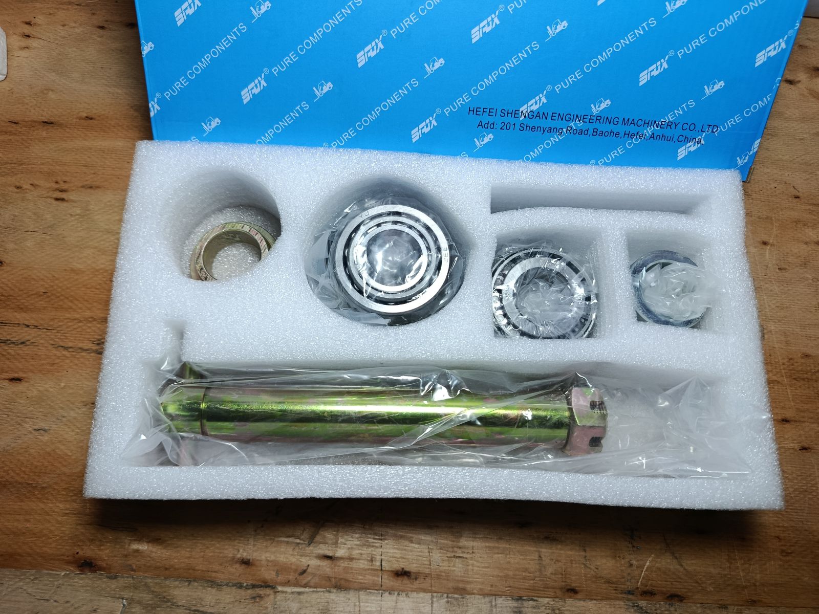 Bộ chốt dí xe nâng 3 tấn bằng thép 40Cr chính hãng, kèm bạc lót và phớt bảo vệ – phụ tùng xe nâng chất lượng cao