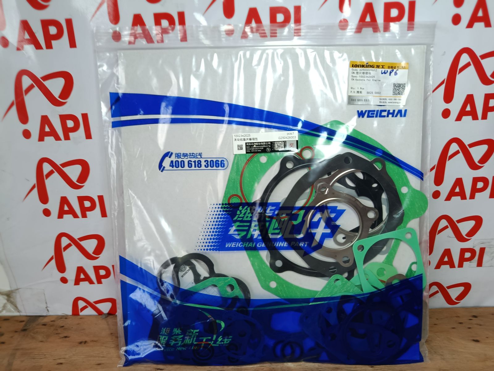 Lắp đặt bộ gioăng động cơ Weichai WP6 cho xe công trình