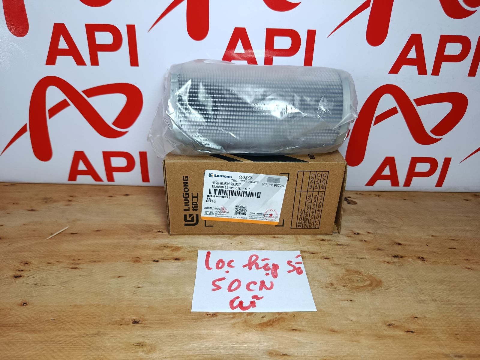 lọc hộp số xe xúc liugong 50cn